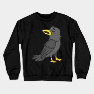 Raven bird crow jackdaw jay hooded crow cute Crewneck Sweatshirt